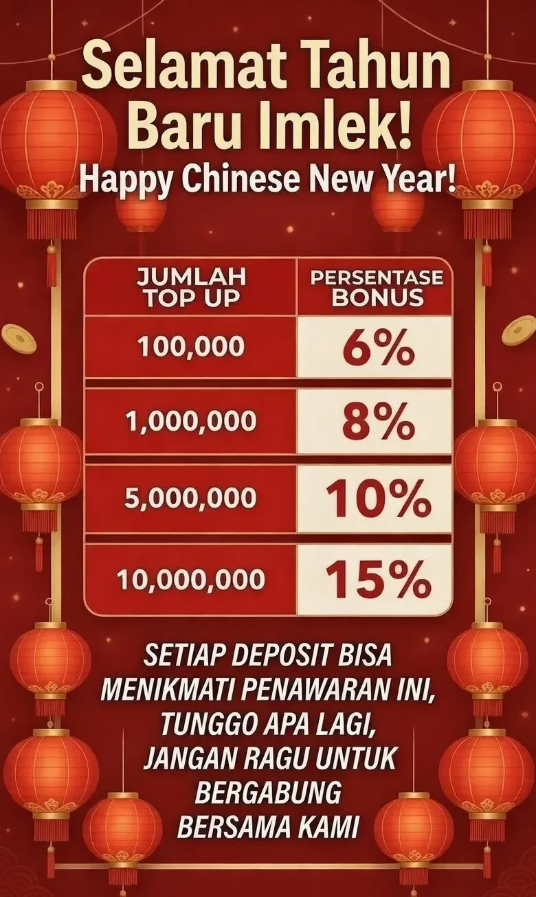 Selamat Tahun Baru Imlek! Happy Chinese New Year Bonus